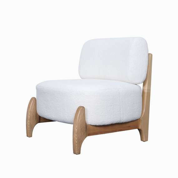 Кресло Judge белое со светлыми ножками