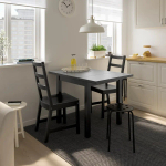 Стол и 4 стула - NORDVIKEN / NORDVIKEN IKEA/ НОРДВИКЕН  ИКЕА,  74/104x74 см, черный