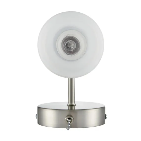 8099/1W COMFI LN25 76 никель/белый металл/стекло Бра Е14 1*40W 220V MAVE