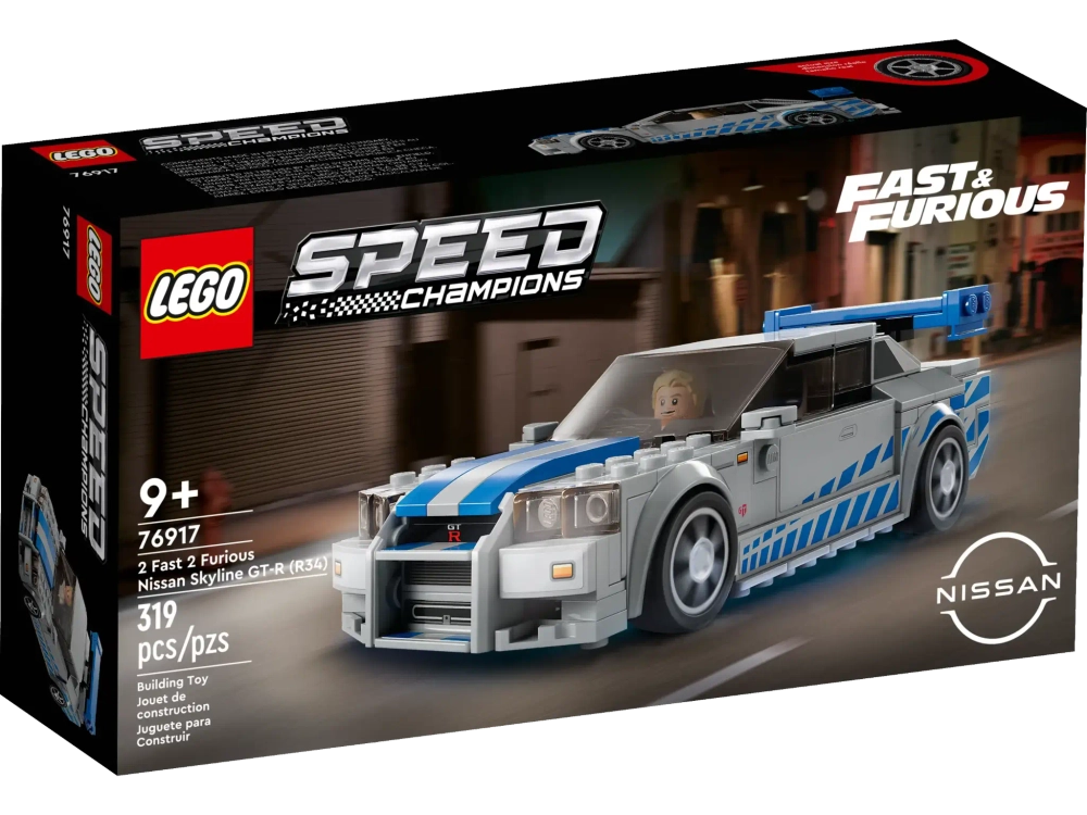 Конструктор LEGO Speed Champions 76917 Форсаж 2 Nissan Skyline GTR (R34)