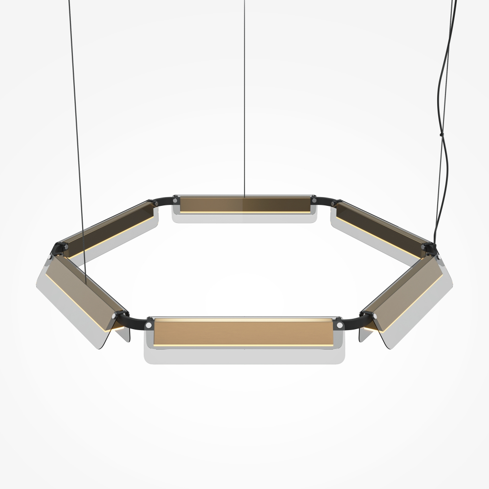 Подвесной светодиодный светильник Maytoni Flat MOD296PL-L60BS3K