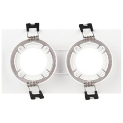 Светильник встраиваемый декоративный ЭРА KL90-2 WH под лампу MR16 GU5.3 белый пластиковый