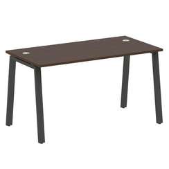 Metal System Стол письменный на А-образном м/к БА.СП-3 Венге Цаво/Металл Антрацит 1400*720*750