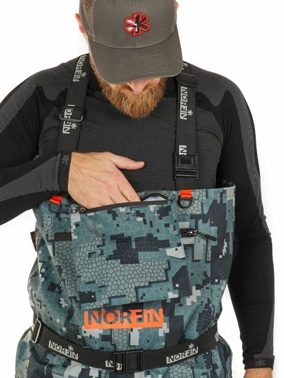 Полукомбинезон забродный NORFIN Pilot Camo Bootfoot
