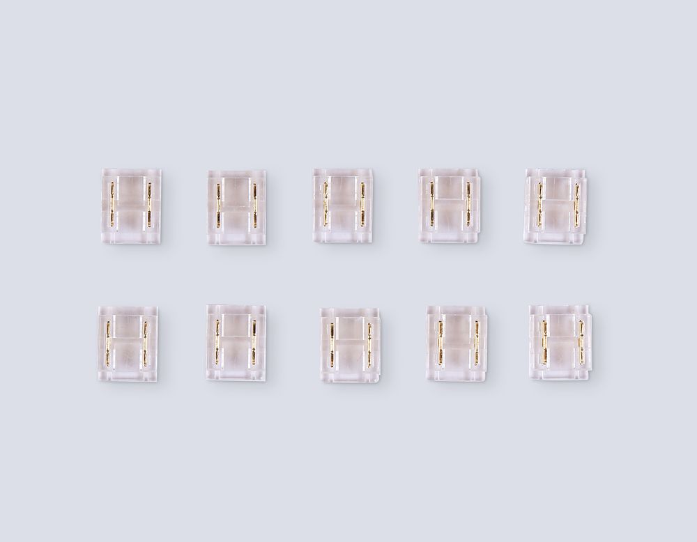 Ambrella Соединитель прямой COB 12/24V для лент 8/10mm GS6361 (2 конт.) (10шт. в комплекте) LED Strip 24V GS6361