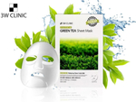 Маска для лица 3W Clinic Essential Up Green Tea Sheet тканевая с экстрактом зеленого чая 25 мл