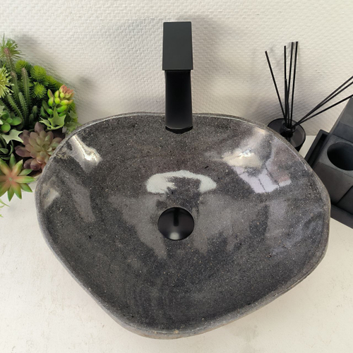 Раковина из речного камня RS-65055 46*37*15 0861