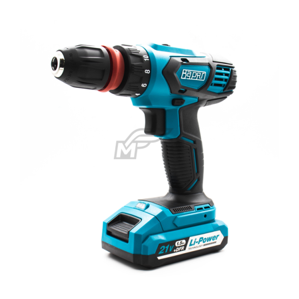 Дрель аккум. ВАРЯГ ДА-21/2 21В пат10 мм, 2 ск, 35 Hm, Li-1,5 А/ч, кейс, 2 ак