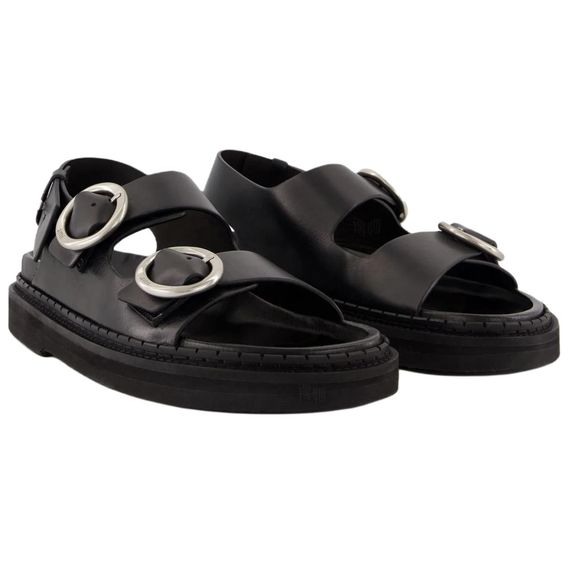 Amiparis Flat Sandal 'Black'