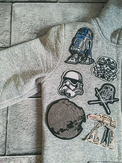Нашивка термоаппликация на одежду и на рюкзак.  Death Star / Звездные войны