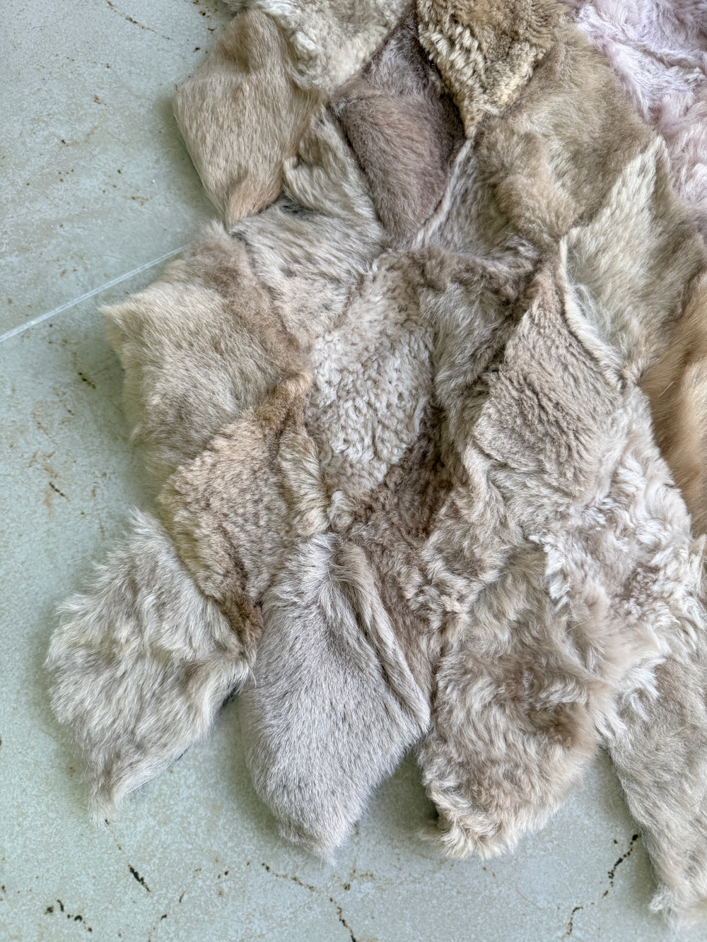 Меховой Коврик прикроватный накидка на кресло из овчины