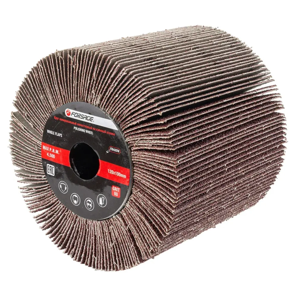 Насадка шлифовальная 120х100мм(Grit 80) Forsage F-FD480W
