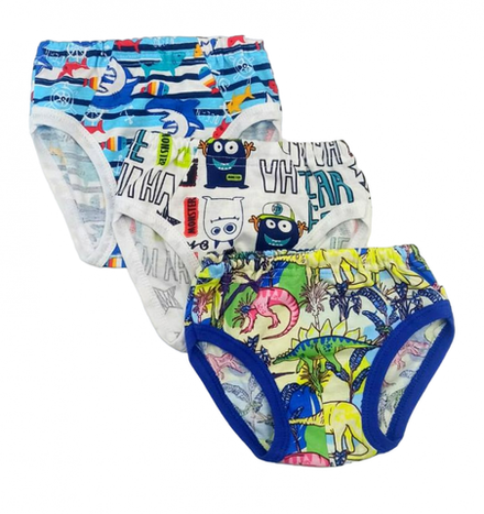 Трусики для мальчиков (110/99) монстры, дино, акулы