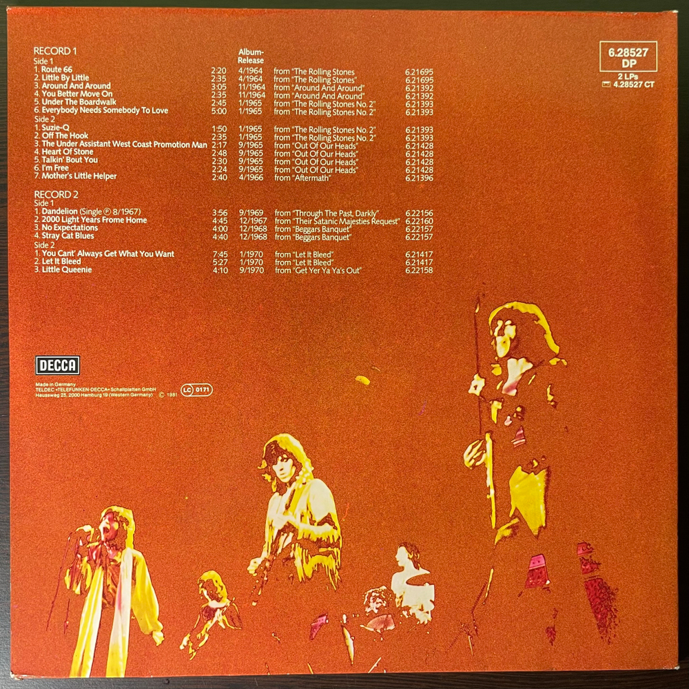 The Rolling Stones ‎– Rolled Gold, Vol. 2 - The Best Of The Rolling Stones 2LP (Германия 1981г.)