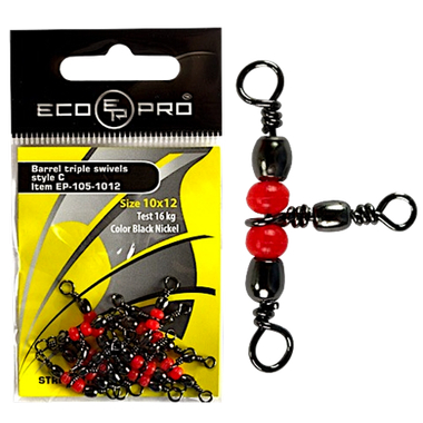 Вертлюг тройной EcoPro EP-105-1416 10кг 10шт Black Nickel