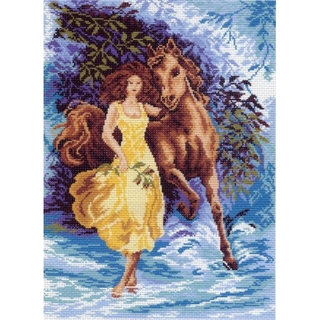 "Верный друг"-0742 канва с рисунком