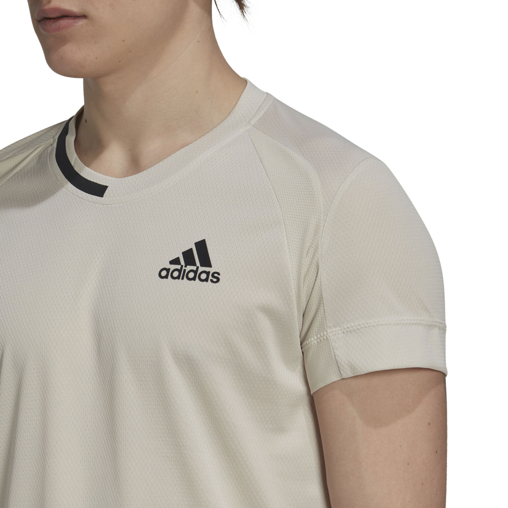 Мужское теннисное поло adidas US Series T-Shirt Men - Cream