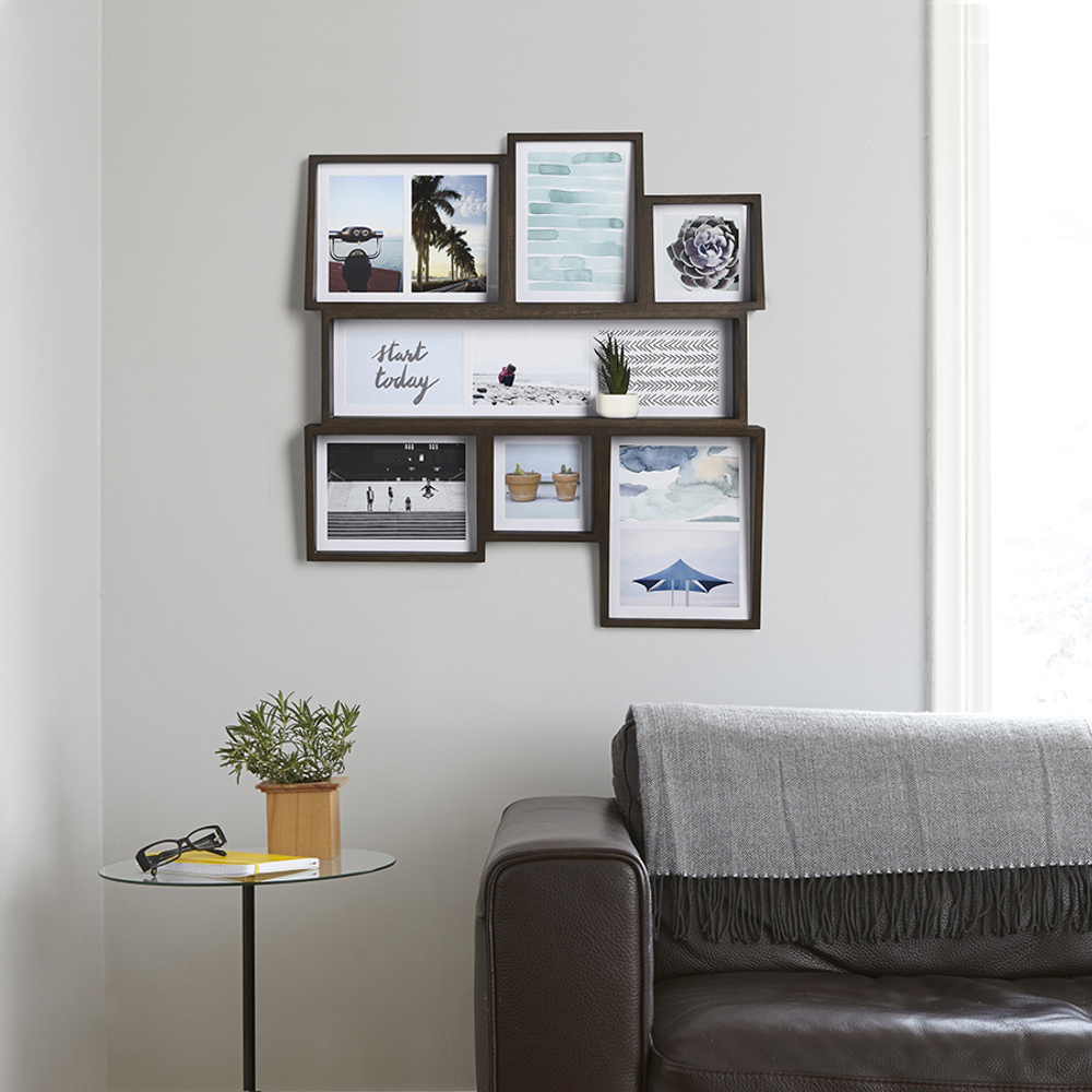 Мультирамка настенная Edge орех