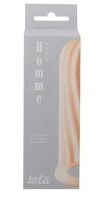 Фаллоудлинитель Homme Wide с кольцом телесный 13 см