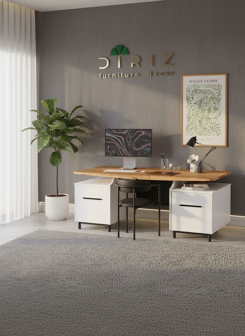 Стол компьютерный 185х75х75, Ochensol, письменный, для школьника, рабочий, офисный, белый, Dipriz