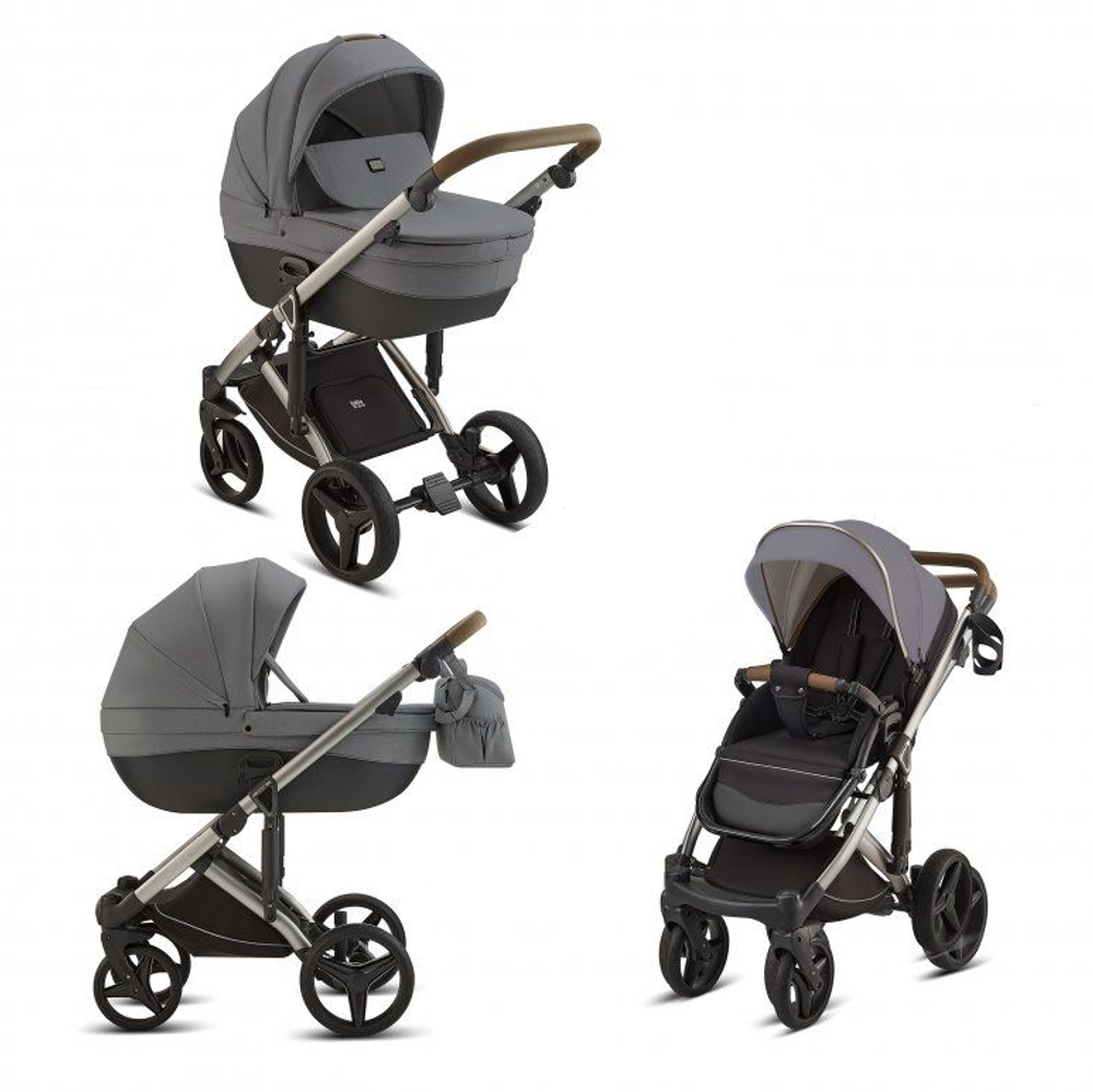 Детская коляска Luxmom F5 3в1 тёмно-серый