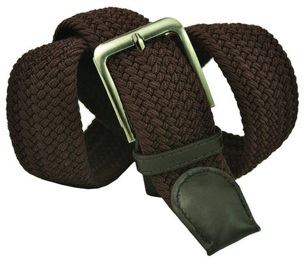 Ремень-резинка мужской текстильный коричневый 40 мм 40Rezinka-003