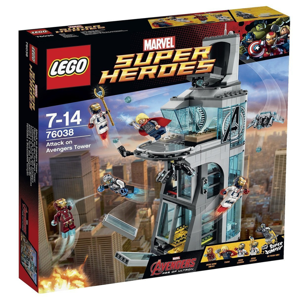 LEGO Super Heroes: Эра Альтрона: нападение на башню Мстителей 76038 — Attack on Avengers Tower — Лего Супергерои Марвел