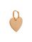 Фото подвески Сердце из золота, вид сбоку