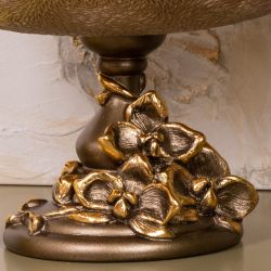 Фруктовница-конфетница Орхидея Лелия Бронза