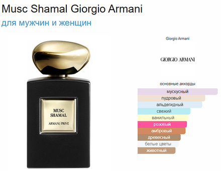 Giorgio Armani  ARMANI PRIVE MUSC SHAMAL 100ml (duty free парфюмерия)