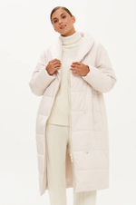 0116 Пальто женское (кремовый)