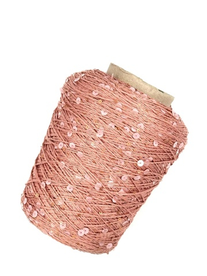 LUSTROSA королевские пайетки, хлопок 100% (original), 300 м в 100 г персик