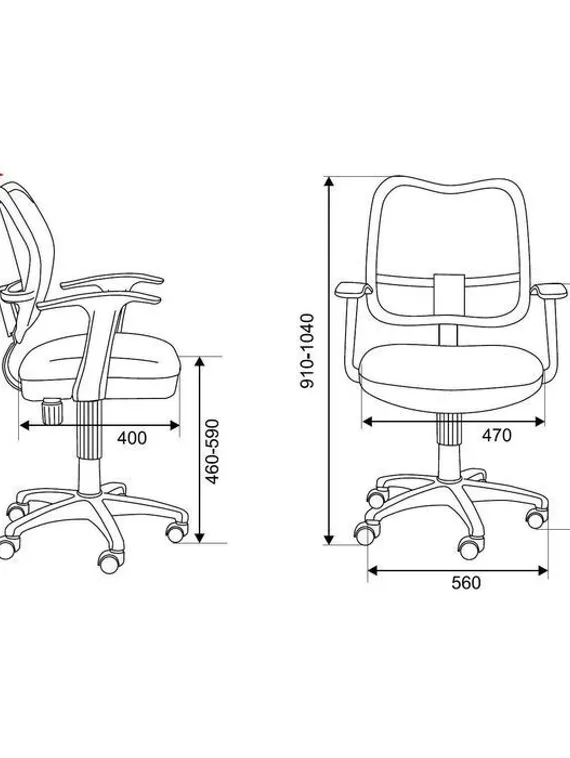 Кресло Бюрократ, с подлокотникам, розовый, спинка сетка, белый пластик, CH-W797/PK/TW-13A