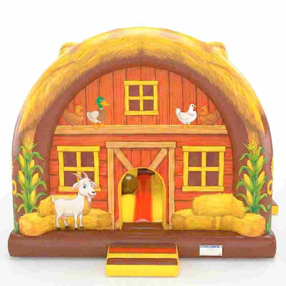 Коммерческий надувной батут «Весёлая ферма» 11,2×7,2×6,5 м