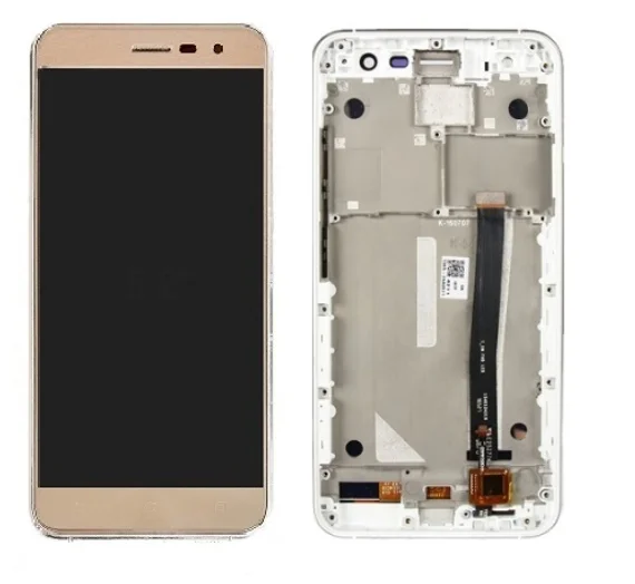 Дисплей для Asus ZE520KL в сборе с тачскрином на рамке (Gold)