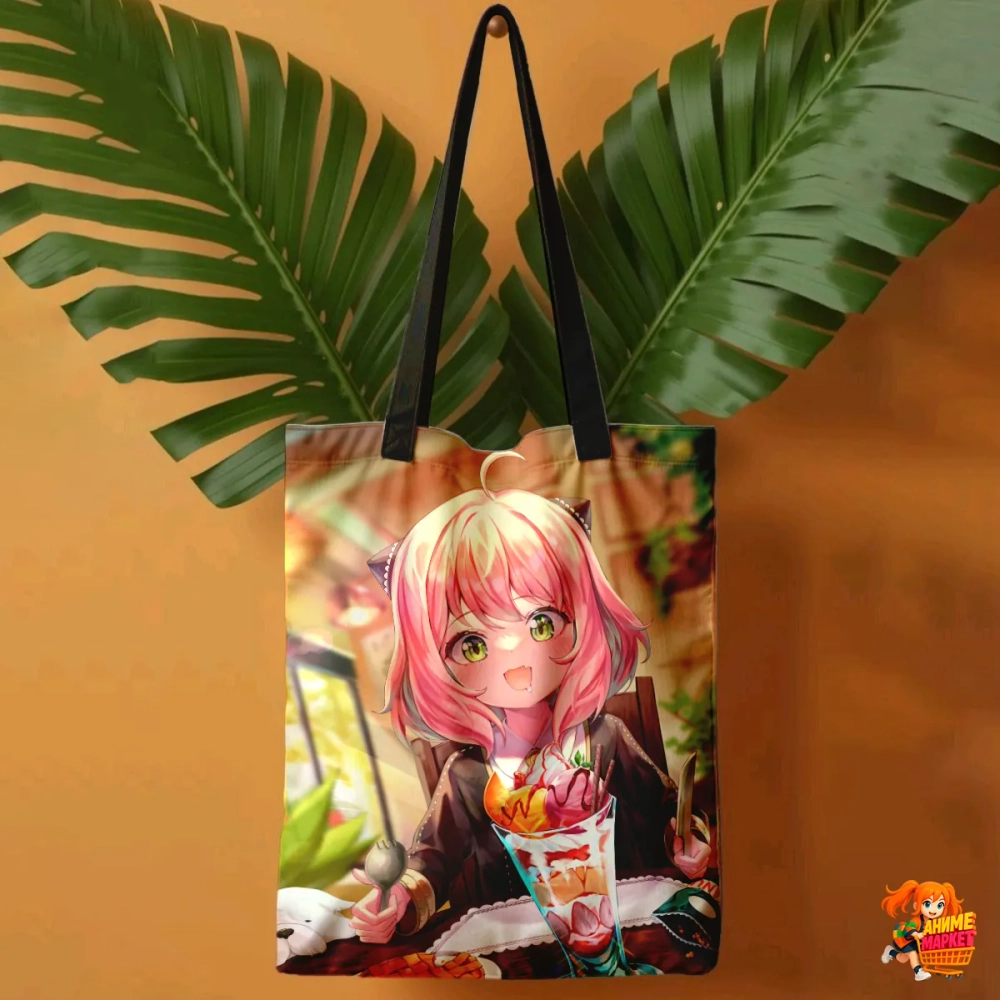 Сумка шоппер с принтом Семья шпиона