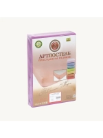 252 Простыня трикотажная на резинке Фиалка (120х200)