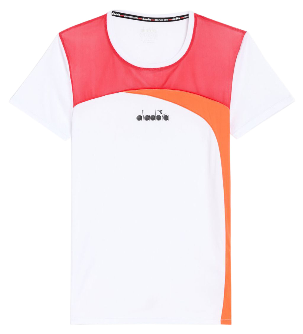 Женская теннисная футболка Diadora L. SS W - optical white