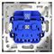 Розетка встраиваемая Voltum S70 с заземлением 16А, (сталь) VLS040105