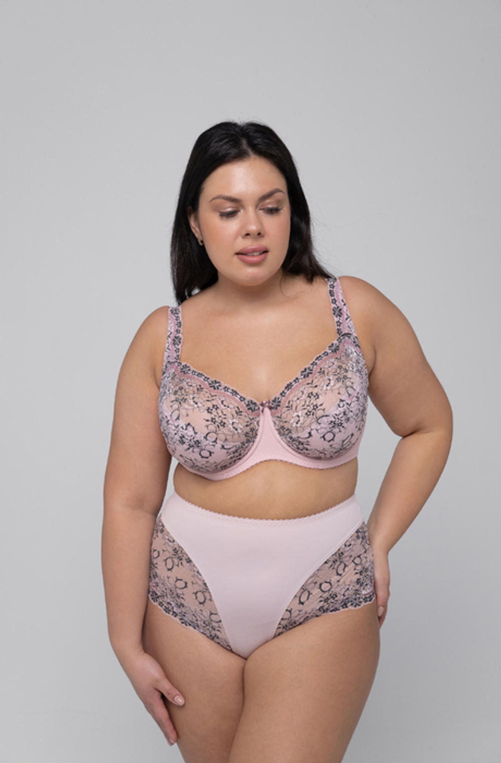 1109/B бюстгальтер "Лотос с графитом"