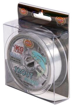 Леска монофильная WFT KG TROUT MONO Clear 200 м, 0,14 мм
