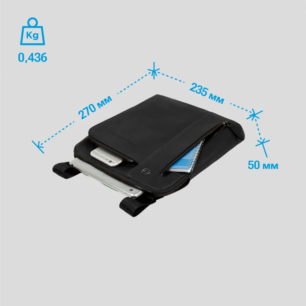 Сумка Piquadro Black Square из натуральной кожи (CA1816B3/N) 2