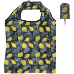 Сумка - шоппер с карабином «ИДЕЯДОМА», принт лимоны, 60*38см/нагрузка до 10кг (инд. пакет истикер)БРЦЕК-00610