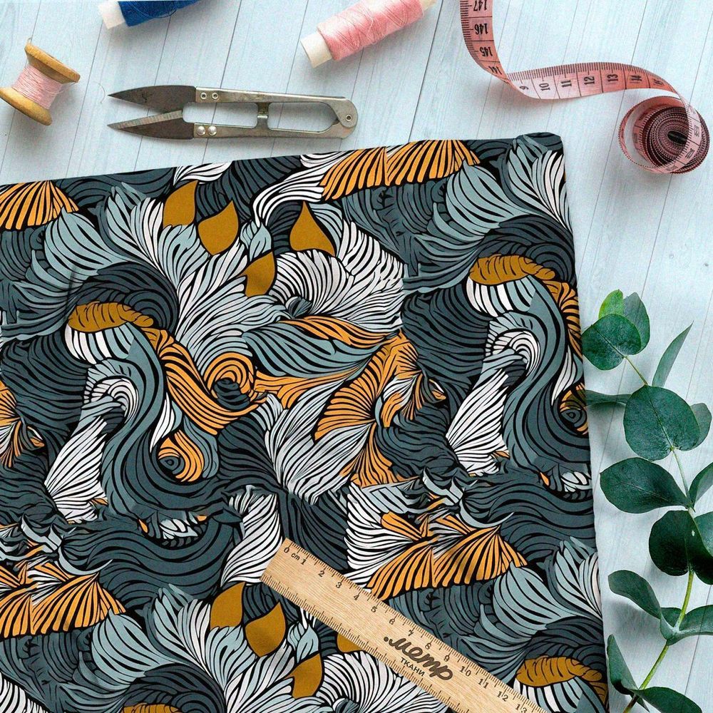 Ткань премиум шифон чудеса вдохновенья