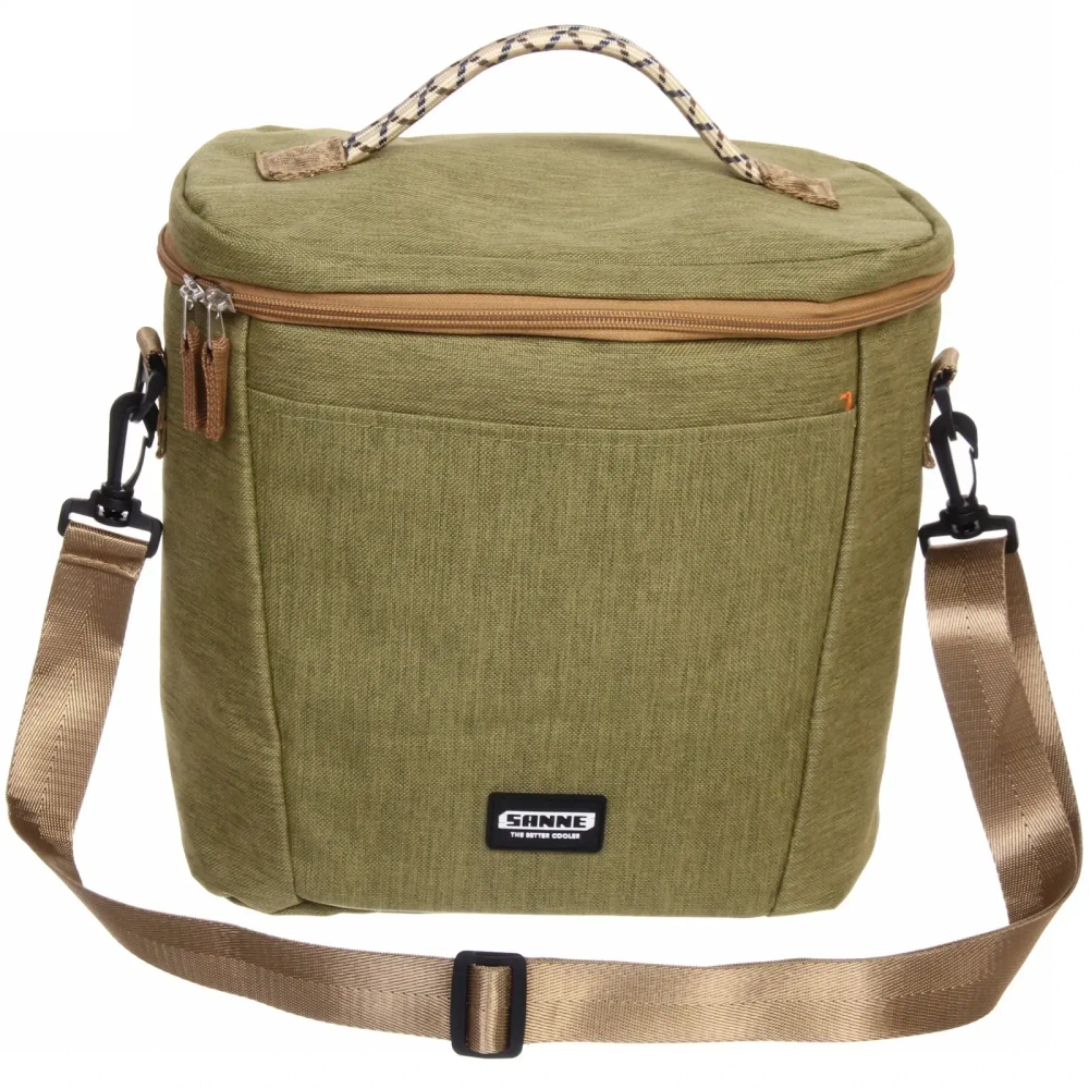 Термосумка 11 л, 27,5*15*26 см, Sanne зелёная