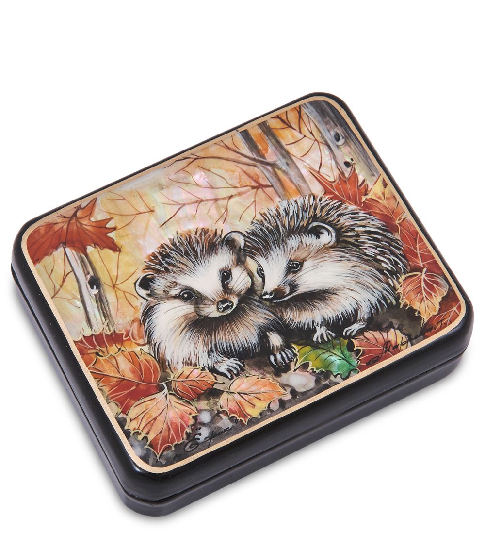 Народные промыслы ШК-55/156-E Шкатулка «Ежики» исп. Маркова