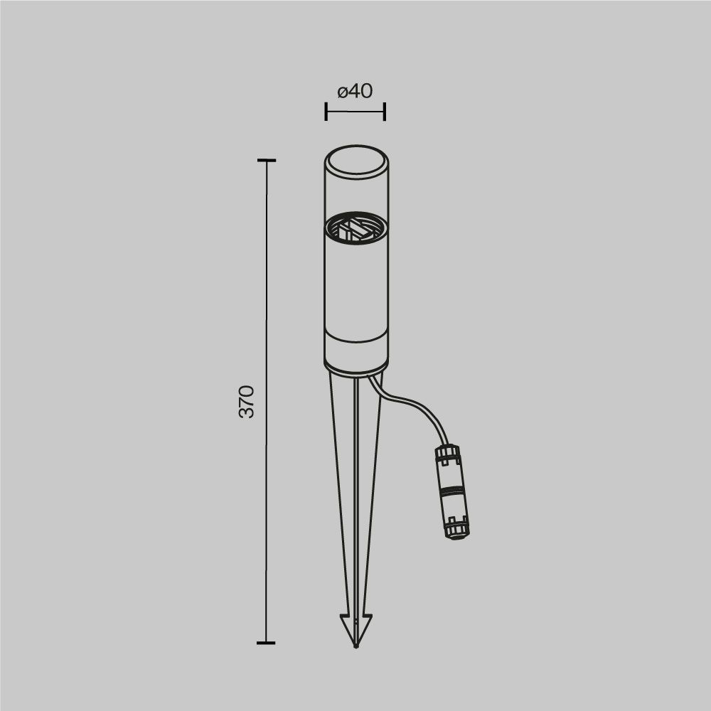 Уличный грунтовый светильник Maytoni   O437FL-01GF
