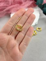 Оправа #4120 Oval 14*10 мм Золото