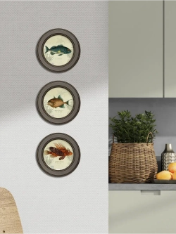 Картины на стену интерьерная на холсте 3 шт 17.5 см