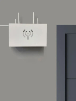 Держатель полка для роутера, цвет белый, 26х16х7см